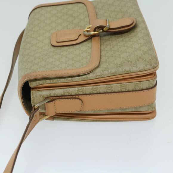 CELINE Macadam Canvas Shoulder Bag Beige - Picture 5 of 12
